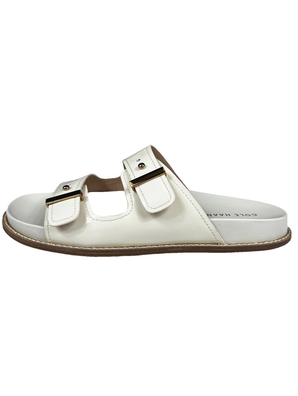Cole Haan Women's Marisol Footbed Sandals Flat Soft Ivory Size 9B New In Box
